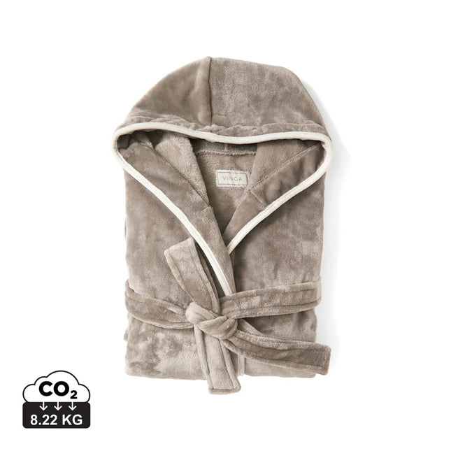 Louis luxury plush RPET robe size L-XL - Custom Wood Designs