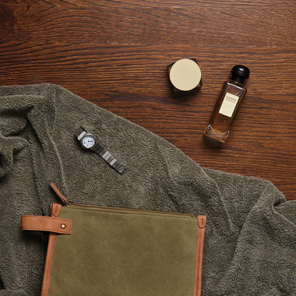 Bosle GRS recycled canvas toiletry bag - Custom Wood Designs