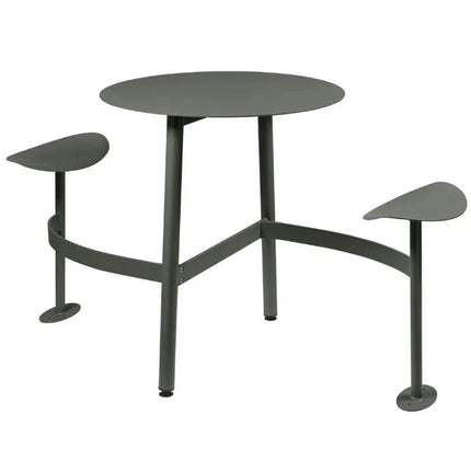 Fermob BOLDER 2-seater modular round outdoor table with integrated seating