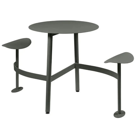 Fermob BOLDER 2-seater round outdoor table with integrated seating