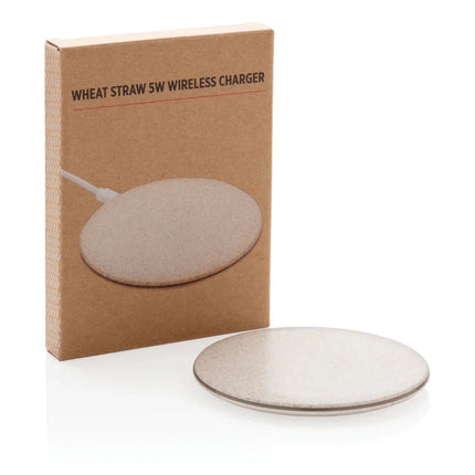 5W Wheat straw wireless charger - hospitality
