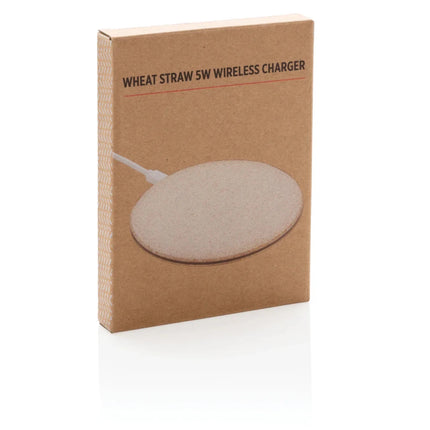 5W Wheat straw wireless charger - hospitality
