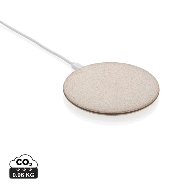 5W Wheat straw wireless charger - hospitality