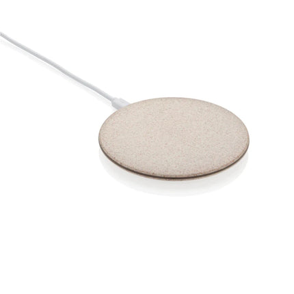 5W Wheat straw wireless charger - hospitality