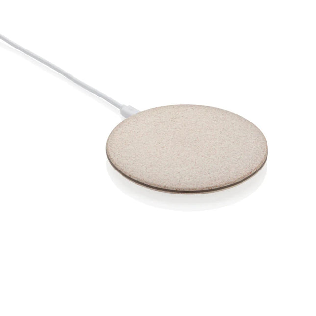 5W Wheat straw wireless charger - hospitality
