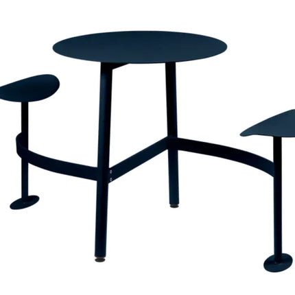Fermob BOLDER 2-Seater Modular Round Outdoor Table with integrated seating