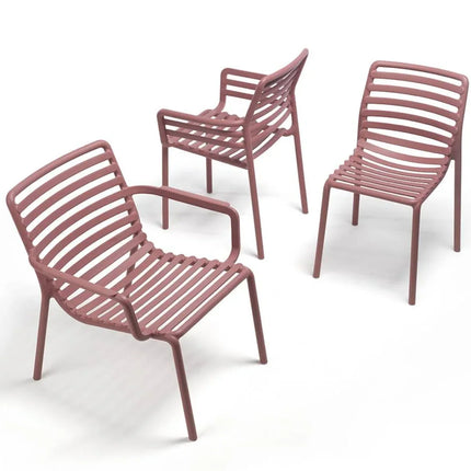 Nardi Doga Bistrot Chair in marsala – Italian outdoor resin bistro chair