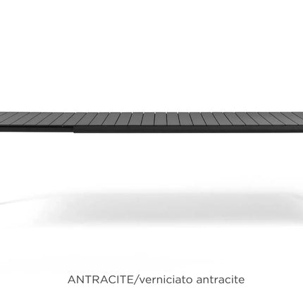 Nardi Tevere 210 extendable outdoor dining table polypropylene resin slatted design outdoor patio Ireland