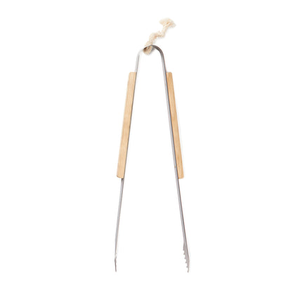 Wood grill tongs pack of 25 Branded Custom Wood Designs __label: Multibuy BBQutensilscustomwooddesigns