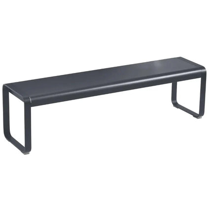 Fermob Bellevie outdoor bench with powder-coated aluminum frame