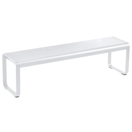 Fermob Bellevie outdoor aluminum bench with powder-coated finish