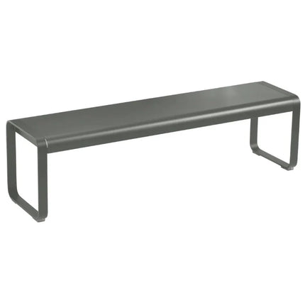 Fermob Bellevie outdoor aluminum bench with powder-coated finish