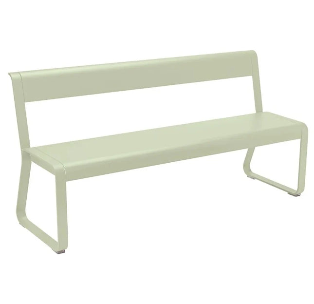 Fermob Bellevie outdoor garden bench with backrest