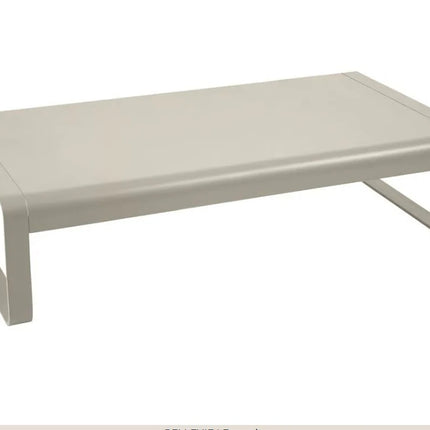 Fermob Bellevie low aluminum lounge table measuring 103x75 cm