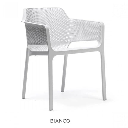 Nardi Net Chair in Antracite – perforated polypropylene outdoor armchair