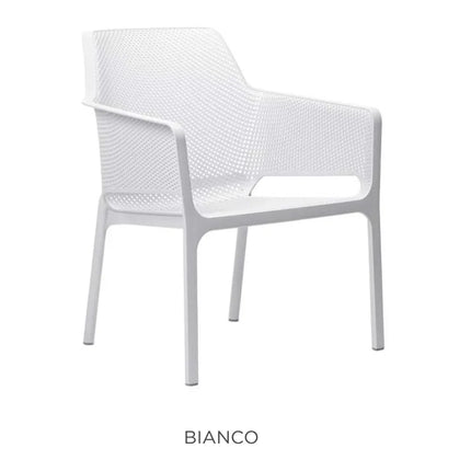 Nardi Net Relax Chair in Antracite – perforated outdoor lounge armchair