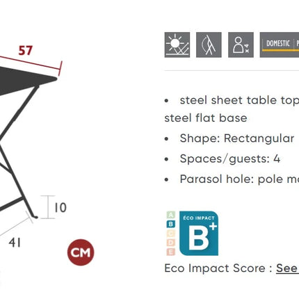Fermob Pesto foldable bistro table