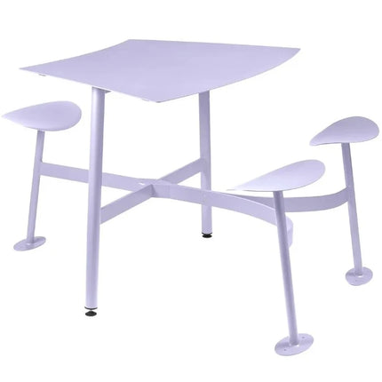 Fermob Bolder 3-seater metal bar stool with integrated seating