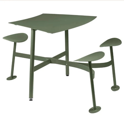 Fermob Bolder 3-seater bar stool with integrated square table