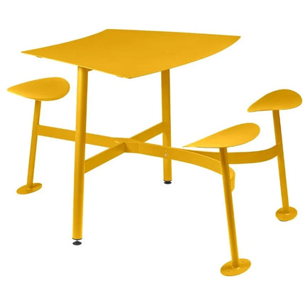 Fermob Bolder 3 Seater bar stool with integrated square table