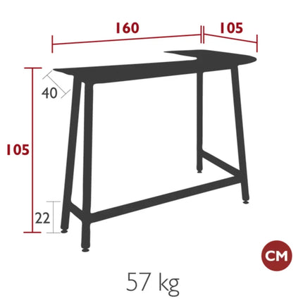 Fermob Bolder Corner Counter bar stool in yellow