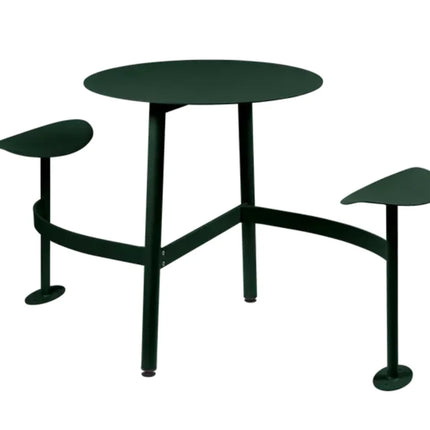 Fermob BOLDER 2-seater round outdoor modular table with integrated seating