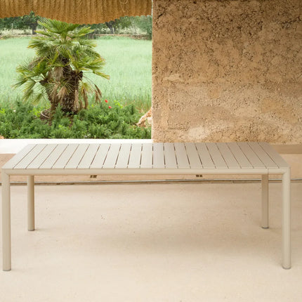 Nardi Tevere 210 extendable outdoor dining table corda polypropylene resin slatted outdoor terrace Ireland
