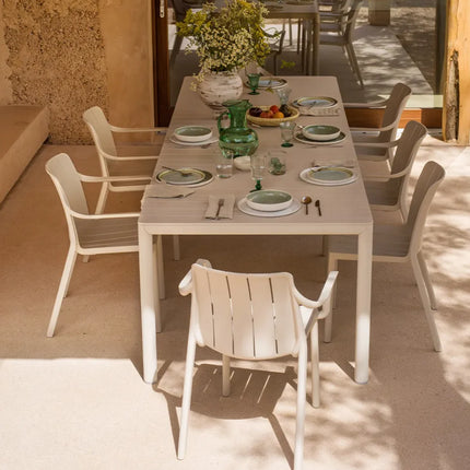 Nardi Tevere 210 extendable outdoor table corda regeneration polypropylene outdoor dining garden Ireland