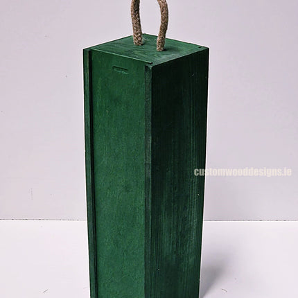 Sliding Lid Bottle Box - Single Green x25 Custom Wood Designs __label: Multibuy Bottle Box Bottle Boxes gift box Gift Boxes Single bottle box wooden Box CustomWoodDesignsIrelandCorporategiftboxesBottleBoxesGiftingboxesforbottleslaserengravedbottleboxespersonalisedbottleboxesCorporateboxesrust_6_ee3a10af-4187-4305-8da7-57d81f9fcbe9