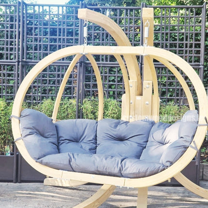 Globo Royal Double Hanging Chair & Wooden Stand Set | CWDH Ireland