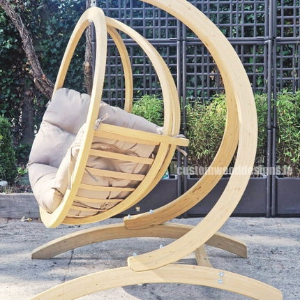 Globo Wooden Hanging Chair & Stand Set – photo 2