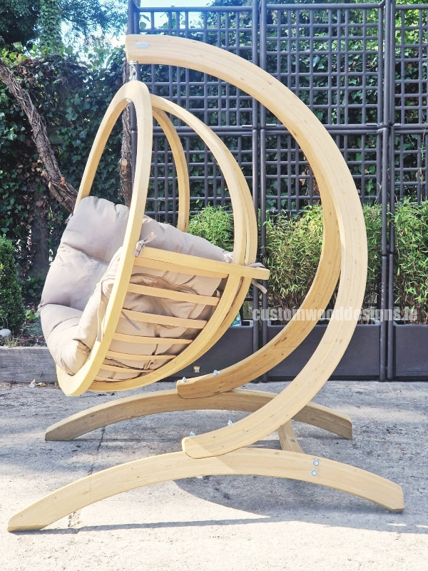 Globo Wooden Hanging Chair & Stand Set – photo 2