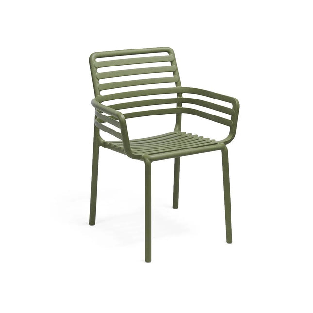 Nardi Doga outdoor armchair – weatherproof resin chair with slatted back