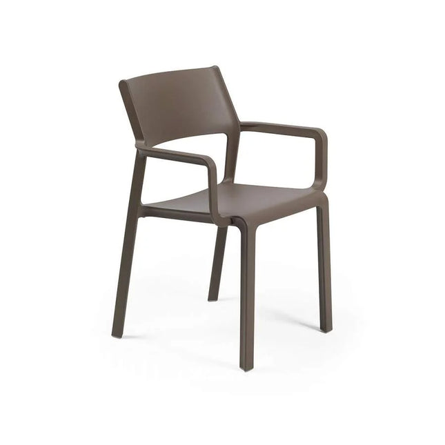 Nardi Trill Armchair – slatted outdoor armchair with integrated resin armrests