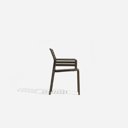 Nardi Doga armchair in marsala – durable outdoor resin chair for hospitality and residential use