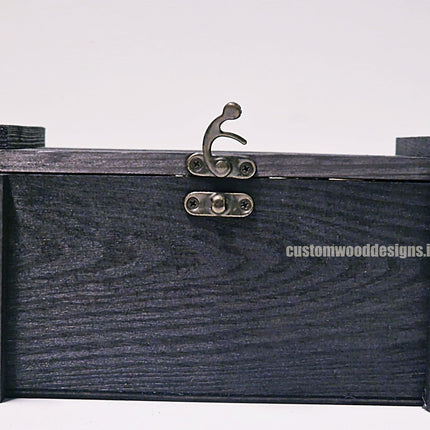 Rustic Bottle Box - Black Single x 25 Bottle box Custom Wood Designs __label: Multibuy Bottle Box CustomWoodDesignsIrelandee762d5a-0b71-45db-b32a-282cc3ebf6d7_eb7cf08b-e7c0-4e48-bf95-69a5b554b831