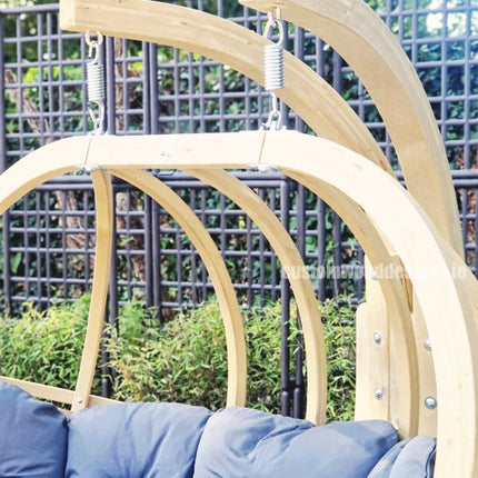 Globo Royal Double Hanging Chair & Wooden Stand Set – photo 3