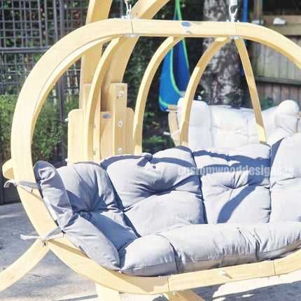 Globo Royal Double Hanging Chair & Wooden Stand Set – photo 5