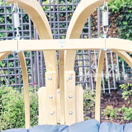 Globo Royal Double Hanging Chair & Wooden Stand Set – photo 6