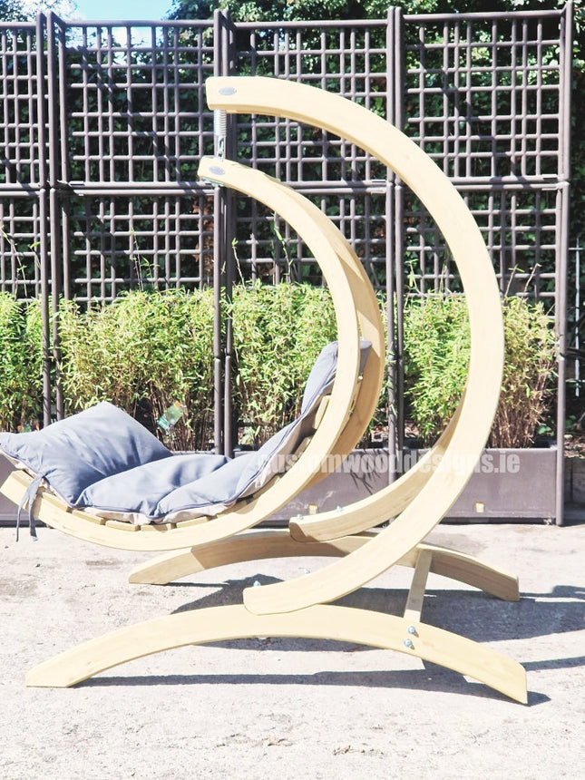 Wooden Swing Chair & Stand Set – photo 2