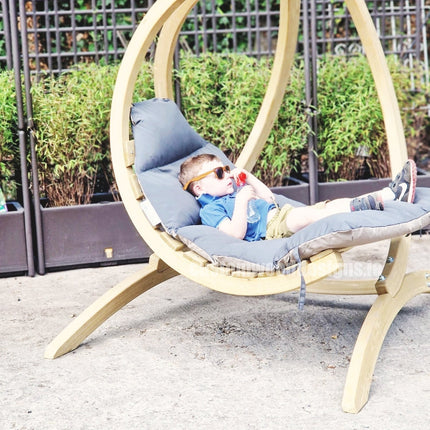 Wooden Swing Chair & Stand Set – photo 3