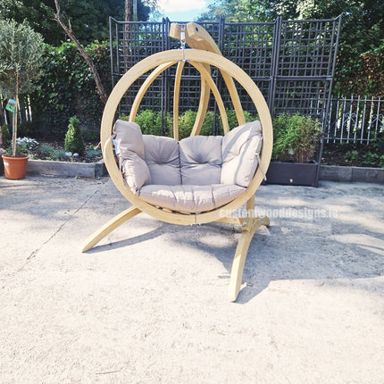 Globo Wooden Hanging Chair & Stand Set – photo 4