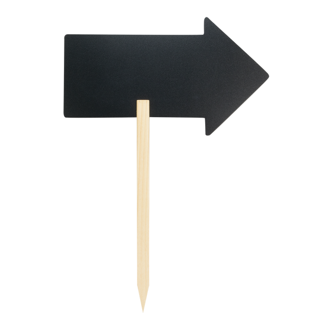 Securit Silhouette Arrow Table Chalkboards Pack of 6 Black 67x49.2x0.2 cm – Securit hospitality signage