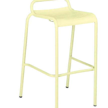 Fermob Luxembourg outdoor bar stool with cactus green finish