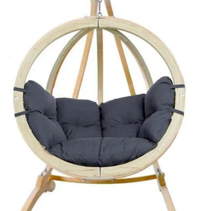 Globo Wooden Hanging Chair & Stand Set in Anthracite – CWDH Ireland – photo 7