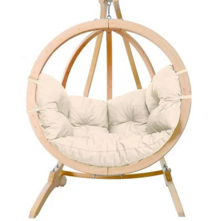 Globo Wooden Hanging Chair & Stand Set in Natura – CWDH Ireland – photo 11