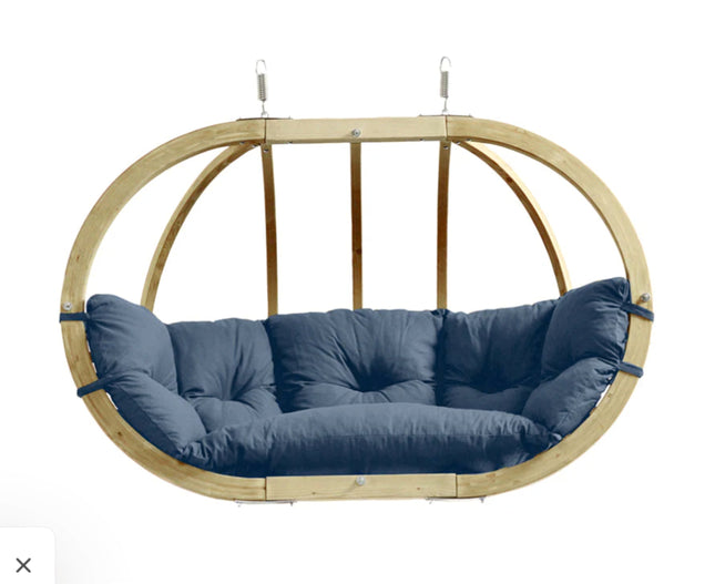 Globo Royal Double Hanging Chair & Wooden Stand Set in Brisa – CWDH Ireland – photo 2