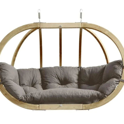 Globo Royal Double Hanging Chair & Wooden Stand Set in Taupe – CWDH Ireland – photo 14