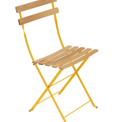 Fermob Bistro Metal Folding Chair for outdoor dining with a sleek metal design