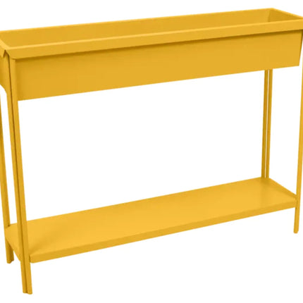 Large Fermob Terrazza metal planter in vibrant outdoor color
